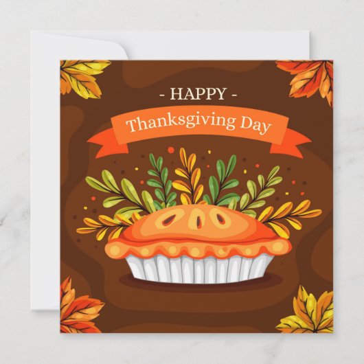 Carte de vacances bon thanksgiving (Devant)
