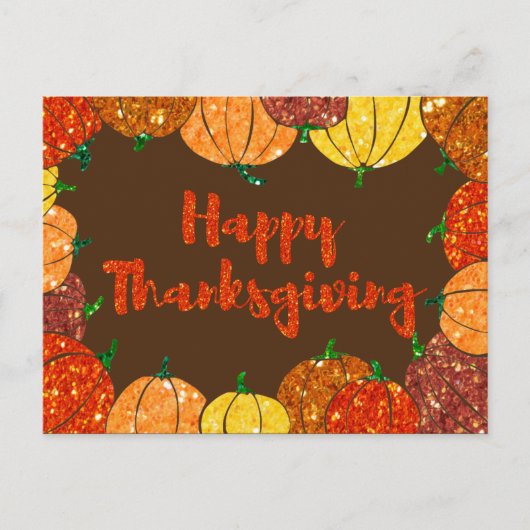 Carte de vacances bon thanksgiving (Devant)