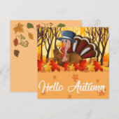 Carte de vacances bon thanksgiving (Devant / Derrière)