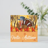 Carte de vacances bon thanksgiving (Debout devant)