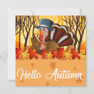 Carte de vacances bon thanksgiving