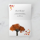 Carte de vacances bon thanksgiving (Intérieur)