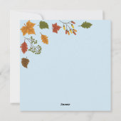 Carte de vacances bon thanksgiving (Dos)