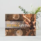 Carte de vacances bon thanksgiving (Debout devant)