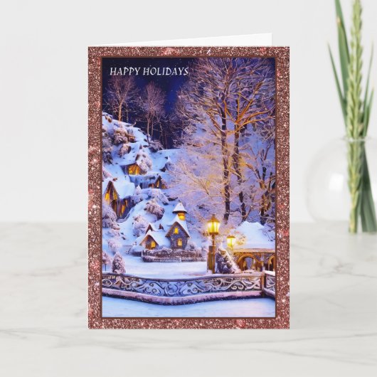 Carte de vacances Bonnes Fêtes (Devant)