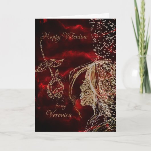 Carte de vacances Bright Red Valentine (Devant)