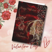 Carte de vacances Bright Red Valentine
