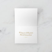 Carte de vacances 'Bronze Sparkle' - Beauté/ Joie (Intérieur)