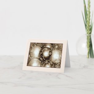 Carte de vacances 'Bronze Sparkle' - Beauté/ Joie