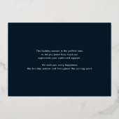 Carte de vacances Bubbly Cheer FOIL Business (Verso)