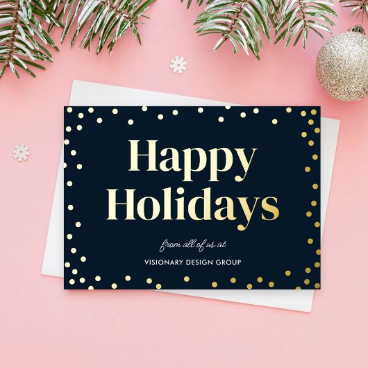 Carte de vacances Bubbly Cheer FOIL Business