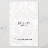 Carte de vacances Budget Black Damas Christmas Tre (Dos)