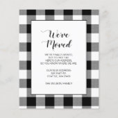 Carte de vacances Budget Black Plaid Nous avons Dé (Devant)