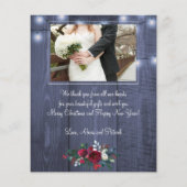 Carte de vacances Budget Christmas Merrily Mariée (Dos)