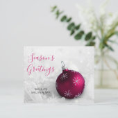 Carte de vacances Budget Pink Orament Company (Debout devant)