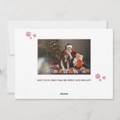 Carte de vacances Buffalo Plaid Joyeux Arbre de No (Dos)