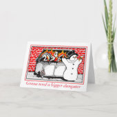 Carte de vacances Burning Dumpster (Devant)