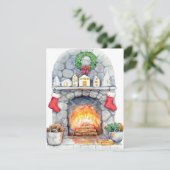 Carte de vacances By The Fire (Debout devant)