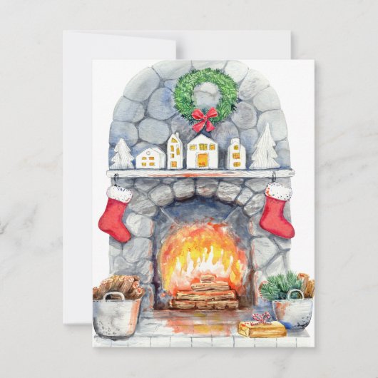 Carte de vacances By The Fire (Devant)