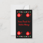 Carte de vacances Cadeaux de Noël des RH d'entrepr (Dos)