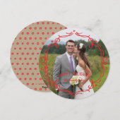 Carte de vacances Cadre Décoratif - Rouge (Devant / Derrière)