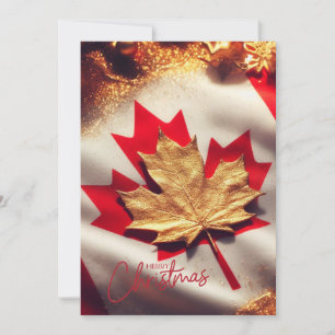 carte de vacances canadienne à plat