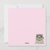 Carte de vacances Carlin Cupcake (Dos)
