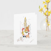 Carte de vacances Caroling (Fleur jaune)