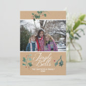 Carte de vacances Carte photo Jingle Bells (Debout devant)