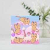 Carte de vacances Cat Love (Debout devant)