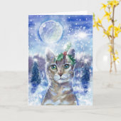 Carte de vacances Cat pour Cat By Cat Inc (Fleur jaune)