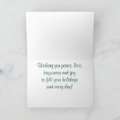 Carte de vacances Cerfs et bouleaux blancs (Intérieur)