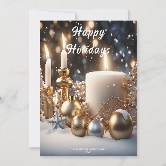 Carte de vacances Chandelles (Devant)