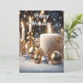 Carte de vacances Chandelles (Debout devant)