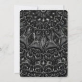 Carte de vacances Charcoal Mandala (Devant)