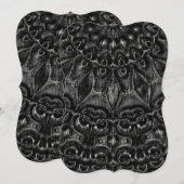Carte de vacances Charcoal Mandala (Devant / Derrière)