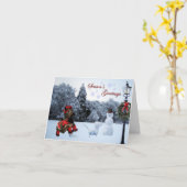 Carte de vacances Chase Snowflakes (Fleur jaune)