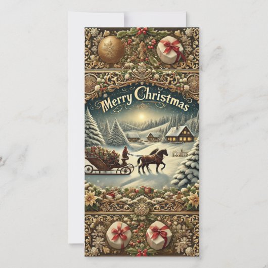 Carte De Vacances Cheer De Leigh À Noël (Devant)