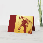 Carte de vacances Cheval de Nouvel An Chinois 2026 (Dos)