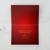 Carte de vacances Cheval de Nouvel An Chinois 2026 (Intérieur)