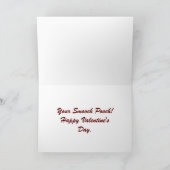 Carte de vacances Chiot et Kitty Valentine (Intérieur)