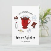 Carte de vacances Chocolat chaud (Debout devant)