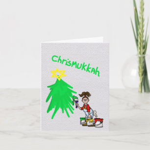 Carte de vacances Chrismukkah Painter