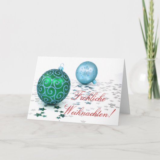 Carte de vacances Christmas Fröhliche Weihnachten (Devant)