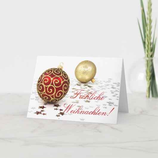 Carte de vacances Christmas Fröhliche Weihnachten (Devant)