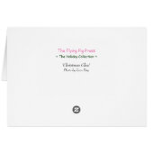 Carte de vacances 'Christmas Glow' - Beauté et mag (Dos Horizontal)