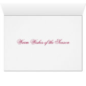 Carte de vacances 'Christmas Glow' - Saison (Intérieur Horizontal (Bas))