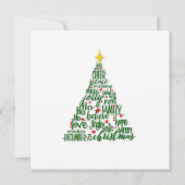 Carte de vacances Christmas Reindeer (Dos)