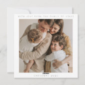 Carte de vacances Christmas Van Flat (Dos)