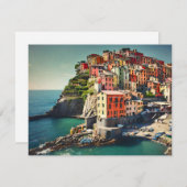 Carte de vacances Cinque Terre Flat (Devant / Derrière)